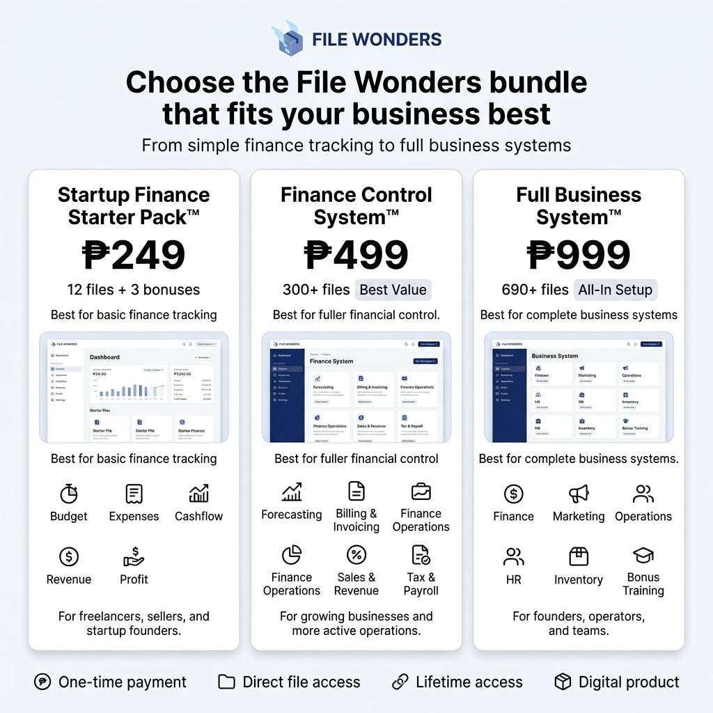 File Wonders Finance Control System™