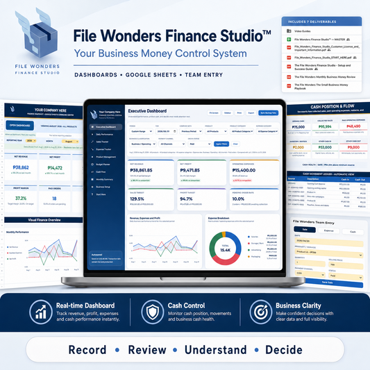 File Wonders Finance Studio™ — Complete Business Money Control System