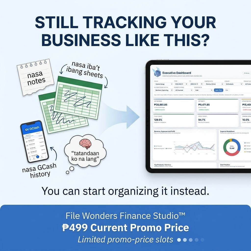 File Wonders Finance Studio™ — Complete Business Money Control System