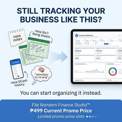 File Wonders Finance Studio™ — Complete Business Money Control System