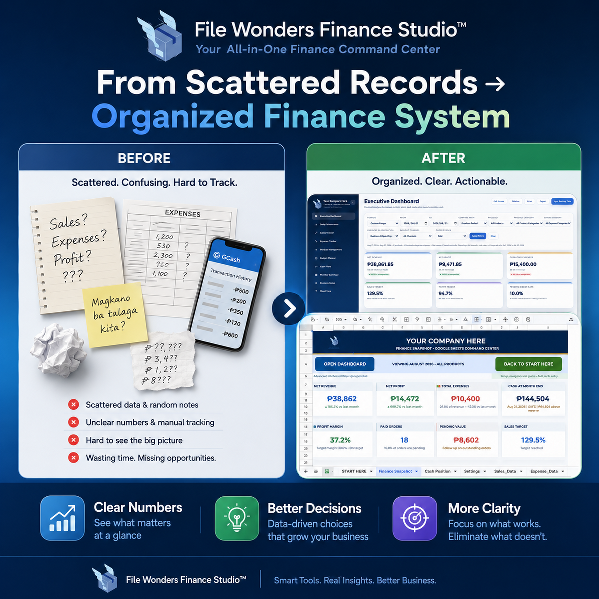 File Wonders Finance Studio™ — Complete Business Money Control System