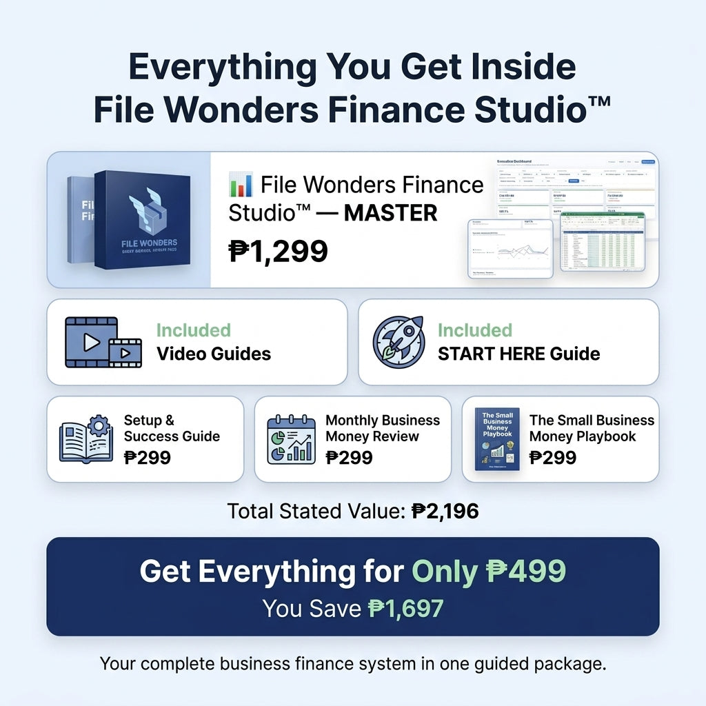 File Wonders Finance Studio™ — Complete Business Money Control System