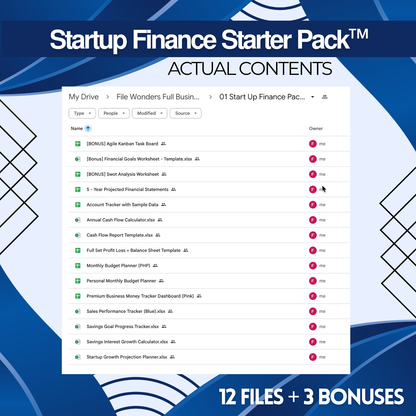 File Wonders Startup Finance Bundle™