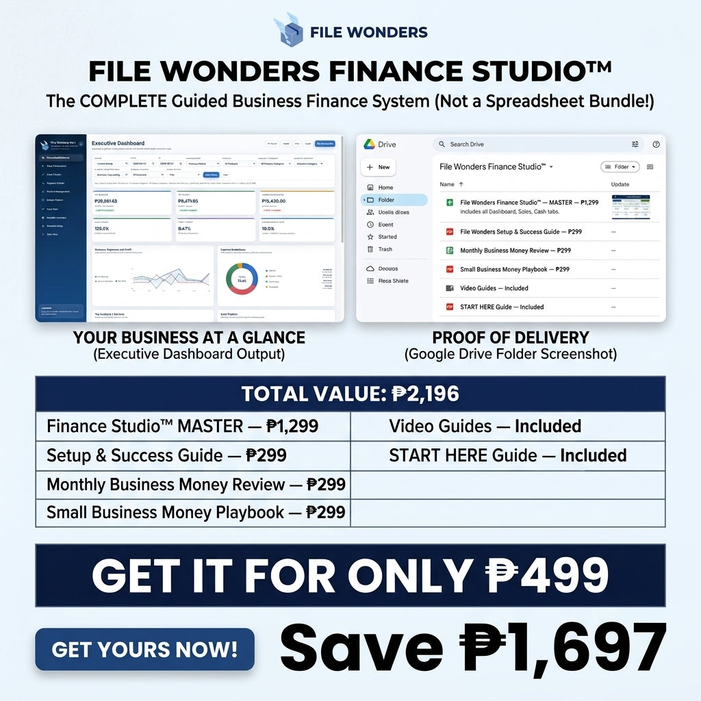 File Wonders Finance Studio™ — Complete Business Money Control System