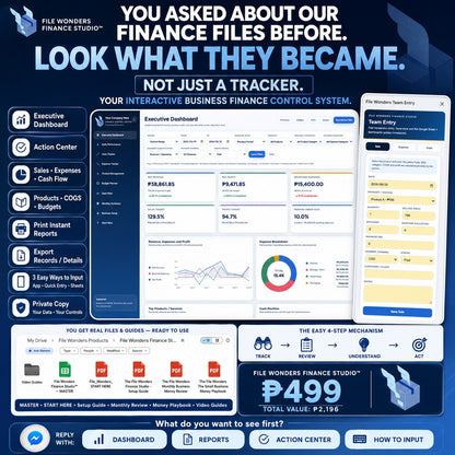 File Wonders Finance Studio™ — Complete Business Money Control System