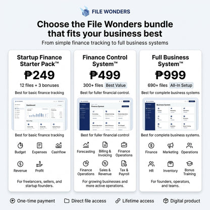 File Wonders Finance Control System™